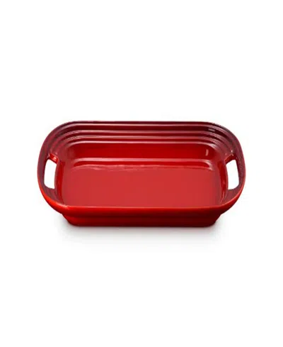 Le Creuset Stoneware 14" Serving Platter In Red