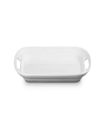Le Creuset Stoneware 14" Serving Platter In White