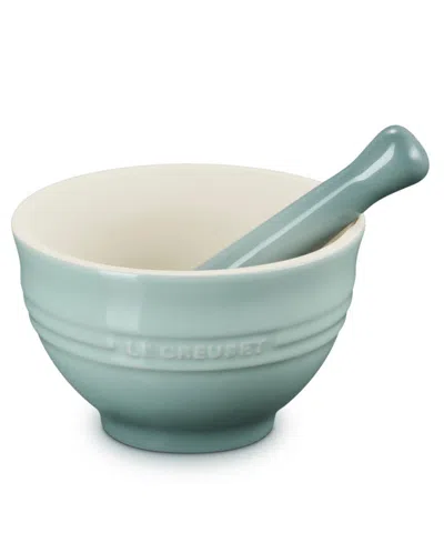 Le Creuset Stoneware 2-pc. Mortar And Pestle Set In Gray