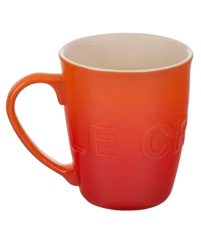 Le Creuset Stoneware 20oz Extra-large Logo Coffee Mug In Flame