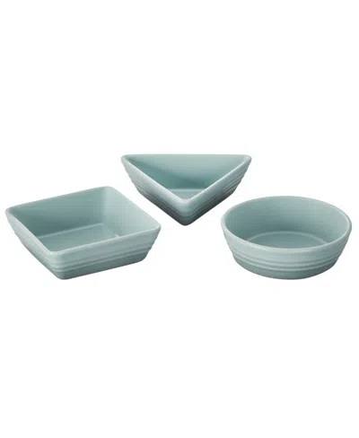 Le Creuset Stoneware 3 Piece Tapas Dishes Set In Sea Salt