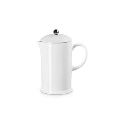 Le Creuset 34-ounce Stoneware French Press In White
