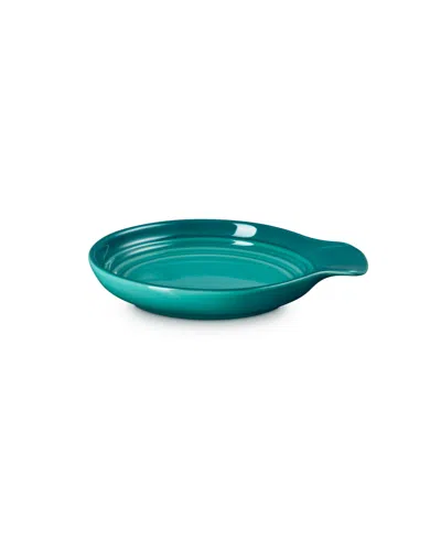 Le Creuset Stoneware 5" Spoon Rest In Blue