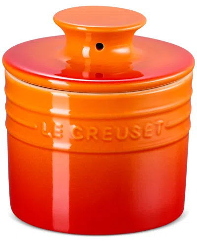 Le Creuset Stoneware 6-oz. Butter Crock In Orange