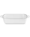 Le Creuset Stoneware 6.75 Quart Heritage Deep Rectangular Lasagna Dish In White