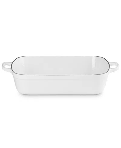 Le Creuset Stoneware 6.75 Quart Heritage Deep Rectangular Lasagna Dish In White
