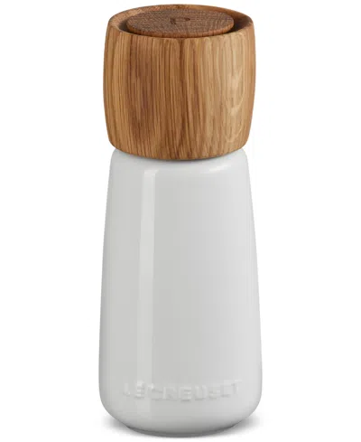 Le Creuset Stoneware Alpine Pepper Mill, 7" In White