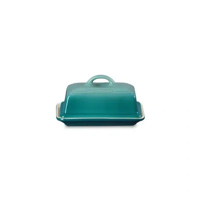 Le Creuset Stoneware Butter Dish, 6 In. - Blue Riviera