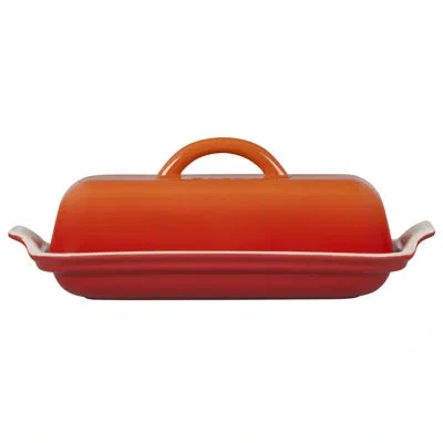 Le Creuset Stoneware Butter Dish In Flame