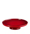 Le Creuset Stoneware Cake Stand In Burgundy