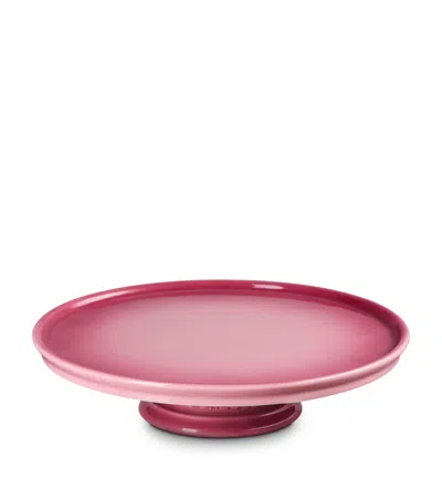 Le Creuset Stoneware Cake Stand In Pink