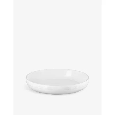 Le Creuset White Stoneware Coupe Pasta Bowl 22cm