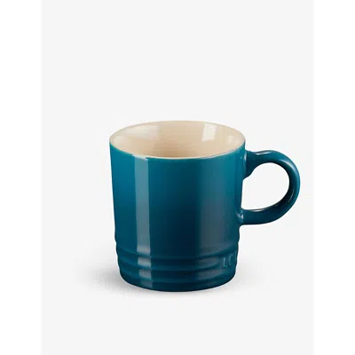 Le Creuset Deep Teal Stoneware Espresso Mug 100ml In Deep Teal