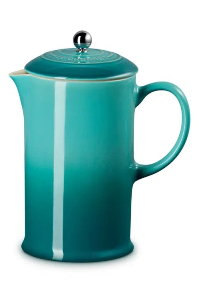 Le Creuset Stoneware 34 Oz. French Press In Blue