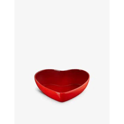 Le Creuset Ise Stoneware Heart Serving Bowl 30.2cm In Cerise