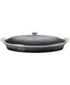 Le Creuset Stoneware Heritage 1.7 Qt. Fish Baker With Cover In Gray