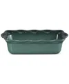 Le Creuset Heritage Stoneware 9-inch Fluted Loaf Pan In Artichaut