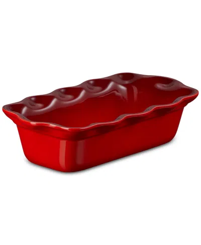 LE CREUSET STONEWARE HERITAGE 9" FLUTED LOAF PAN