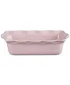 Le Creuset Heritage Stoneware 9-inch Fluted Loaf Pan In Chiffon Pink