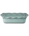 Le Creuset Heritage Stoneware 9-inch Fluted Loaf Pan In Sea Salt