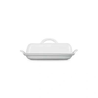 Le Creuset Stoneware Heritage Butter Dish White