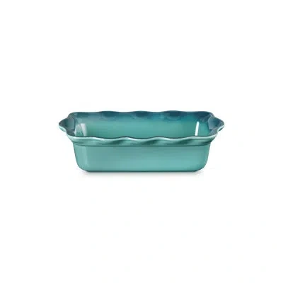 Le Creuset Stoneware Heritage Fluted Loaf Pan, 9 In. - Blue Riviera