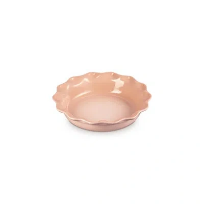 Le Creuset Stoneware Heritage Pie Dish, 9", Peche In Orange