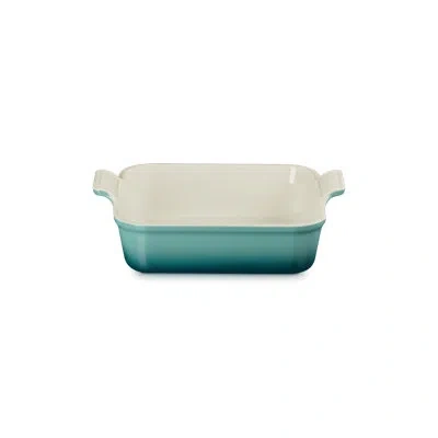 Le Creuset Stoneware Heritage Rectangular Baking Dish, 4 Qt. - Blue Riviera