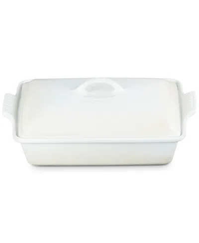 Le Creuset Stoneware Heritage Rectangular Covered Casserole, 4 Qt. In No Color