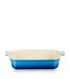 Le Creuset Stoneware Heritage Rectangular Dish In Blue