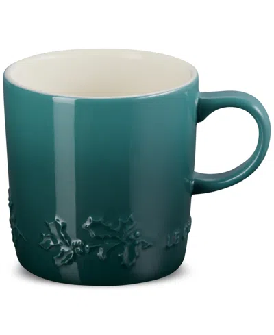 Le Creuset Stoneware Holly Collection 12-oz. Mug In Green