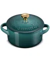 Le Creuset Stoneware Holly Collection 8-oz. Mini Cocotte In Artichaut