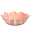 Le Creuset Iris Stoneware Ruffle Serving Bowl In Peche