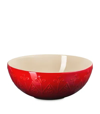 Le Creuset Stoneware L'etoile Bowl In Red