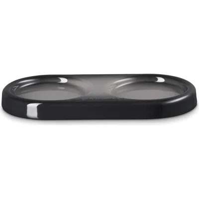 Le Creuset Stoneware Mill Tray In Black