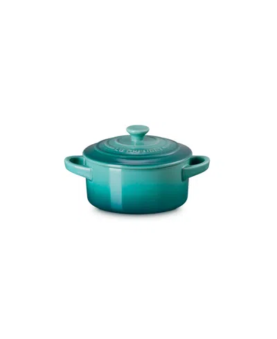 Le Creuset Stoneware Mini 8 Oz. Round Cocotte In Blue