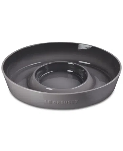 Le Creuset Stoneware Oval 13" Chip And Dip Platter In Oyster