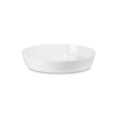 Le Creuset Stoneware Oval Chip And Dip Platter 13 In White