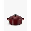 Le Creuset Rhone Stoneware Petite Casserole Dish 10cm In Garnet