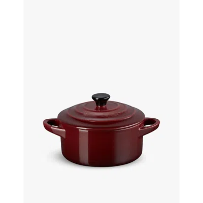 Le Creuset Rhone Stoneware Petite Casserole Dish 10cm In Garnet