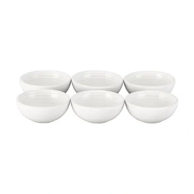 Le Creuset Stoneware Pinch Bowl Gift Set (set Of 6), White