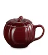 Le Creuset Stoneware Pumpkin Mug In Burgundy