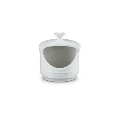 Le Creuset Stoneware Salt Crock In White