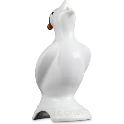 Le Creuset Stoneware Santa Pie Bird In White
