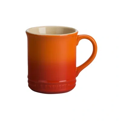 Le Creuset Stoneware Sea Salt Mug, 14oz. In Orange