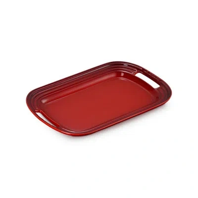 Le Creuset Stoneware Serving Platter, 16.25 In. - Pêche In Cerise