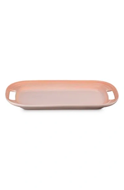 Le Creuset Stoneware Serving Platter In Pink