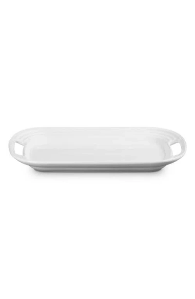 Le Creuset Stoneware Serving Platter In White