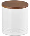 Le Creuset Signature Stoneware 1.2-quart Storage Canister In White