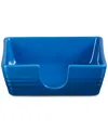 Le Creuset Stoneware Signature Cocktail Napkin Holder In Blue